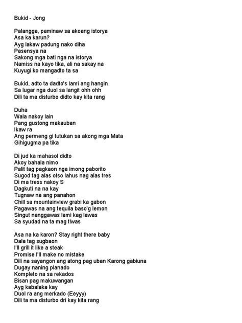 bukid lyrics.